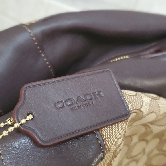 🤎🤎 COACH Lexy Signature Shoulder Bag & Matching Wristlet Wallet 🤎🤎 - Picture 12 of 15